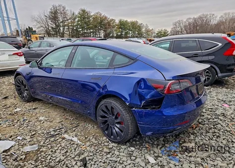 2023 Tesla Model 3 из США, поврежденный, VIN 5YJ3E1EC6PF480614